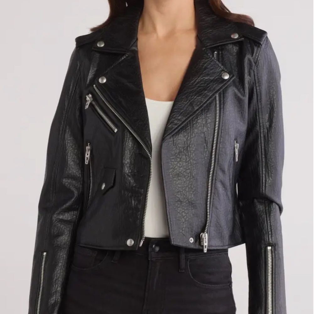 Faux leather jacket